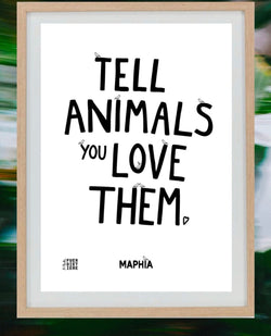 ANIMALS 🤍 limitiertes Plakat