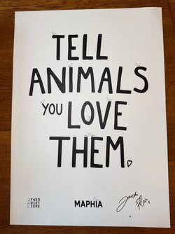 ANIMALS 🤍 limitiertes Plakat